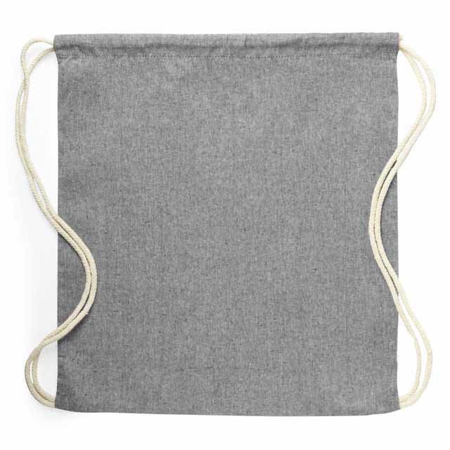 KOSZEJ - eco-neutral Chambray Cotton Drawstring Bag - Grey