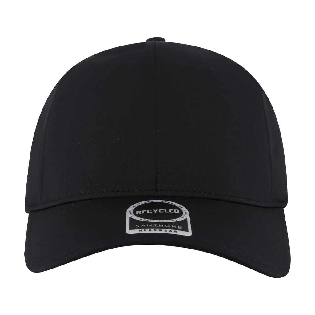 Peak - Santhome Seamless 6 - Panel Cap - Black
