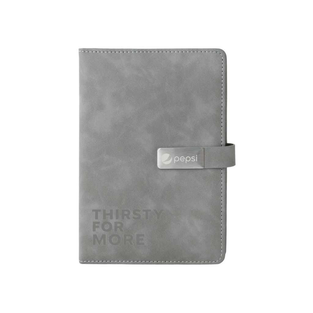 WINDSOR - Giftology A5 PU Notebook - Grey 