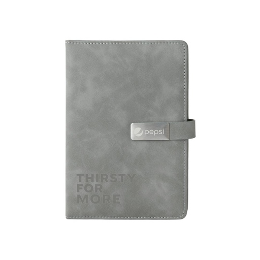 WINDSOR - Giftology A5 PU Notebook - Grey 