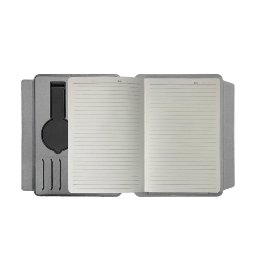 SOLAIS - Santhome Recycled 10000 mAh Power Bank with 15W Magsafe Smart A5 Organizer - Grey 