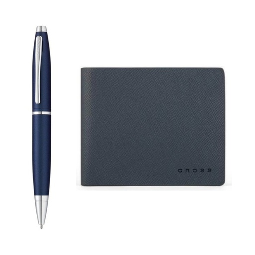 Cross Click™  Ballpoint Pen with Wallet Gift Set - Blue