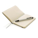 XD A6 Hard Cover Notebook With Stylus Pen - Silver