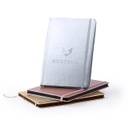 PU A5 Notepad In Metallic Silver Color