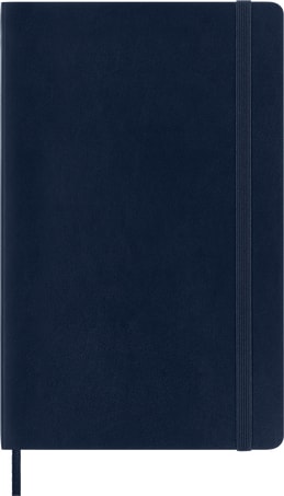 Moleskine Large Soft Cover Ruled Notebook - Sapphire Blue