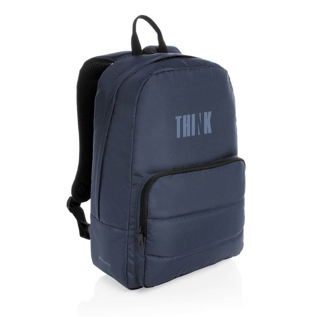 Impact AWARE™ RPET Basic 15.6&quot; Laptop Backpack - Navy Blue