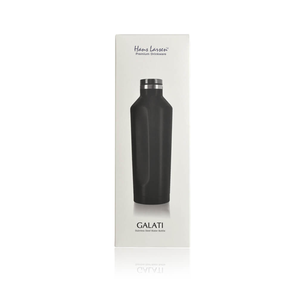 GALATI - Hans Larsen Double Wall Stainless Steel Water Bottle - Navy Blue