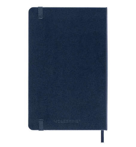 Moleskine Classic Medium Ruled Hard Cover Notebook - Prussian Blue