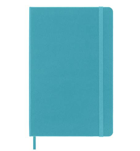 Moleskine Classic Large Ruled Hard Cover Notebook - Reef Blue