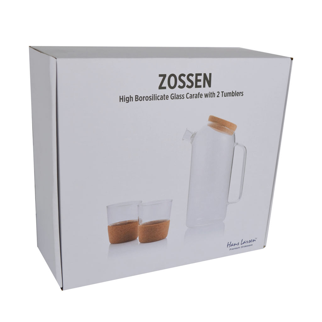 ZOSSEN - Hans Larsen Set of Glass Carafe with 2 Tumblers