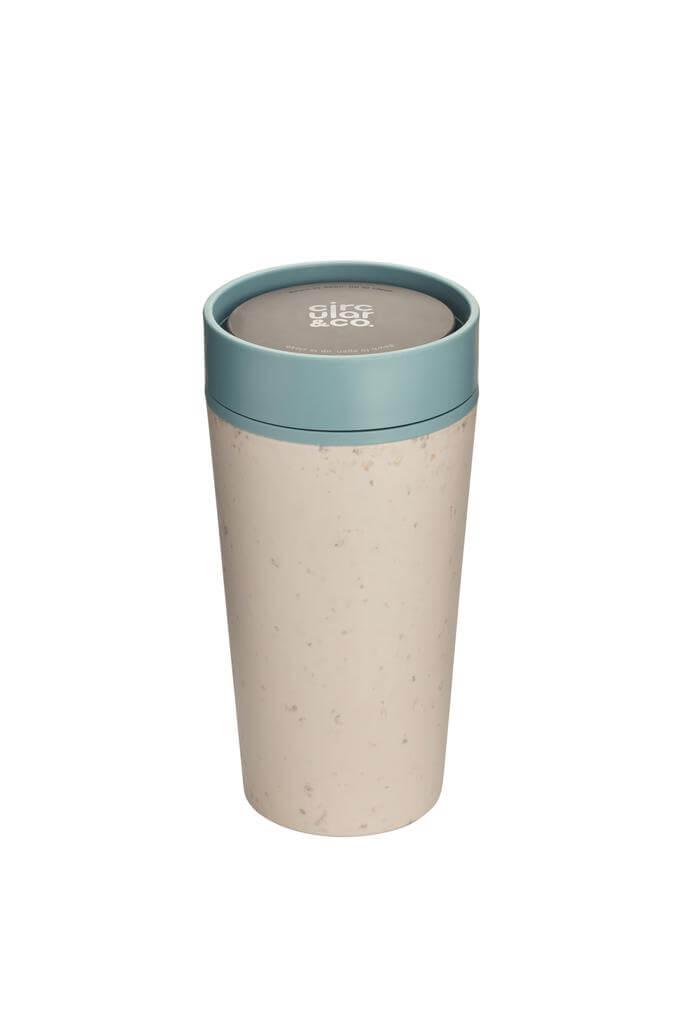 Circular Cup 12oz Cream &amp; Faraway Blue