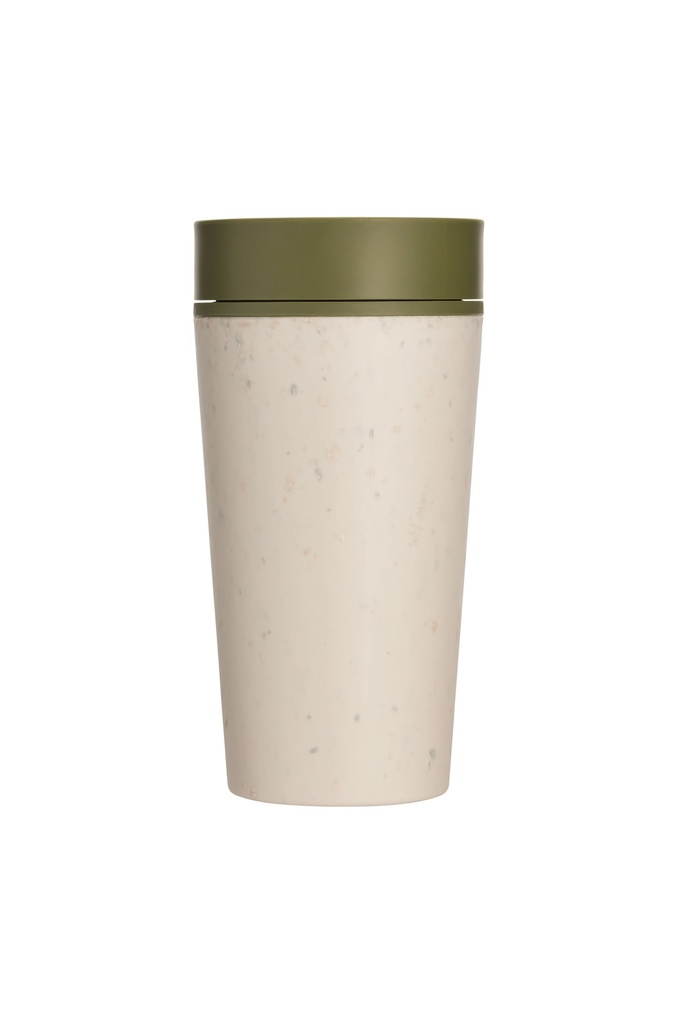 Circular Cup 12oz Cream & Honest Green