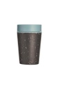 Circular Cup 8oz Black &amp; Faraway Blue