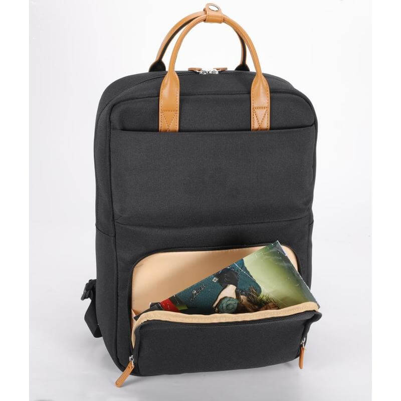 MAINZ - (15.6") RPET Laptop Backpack Bag - Black