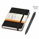 Moleskine Classic Large Notebook & Go Pen Set (Black)
