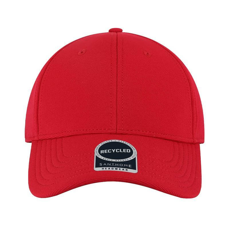 TITAN - Santhome Recycled 6 Panel Cap - Red