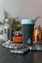 Circular Cup 12oz Black &amp; Faraway Blue