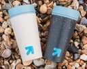 Circular Cup 12oz Cream &amp; Faraway Blue