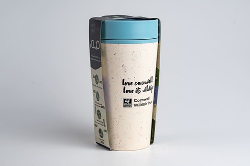 Circular Cup 12oz Cream &amp; Faraway Blue