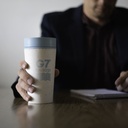 Circular Cup 12oz Cream &amp; Faraway Blue