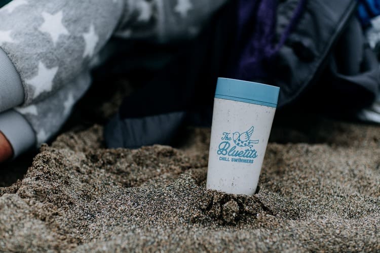Circular Cup 12oz Cream &amp; Faraway Blue