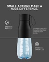 R-NEBRA - CHANGE Collection Recycled Stainless Steel Vacuum Bottle - White