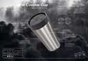 Circular Cup -  Stainless Steel Cup 12oz Storm Grey