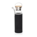 [DWHL 352] FLOHA - Hans Larsen Borosilicate Glass Bottle with Neo Sleeve - Black