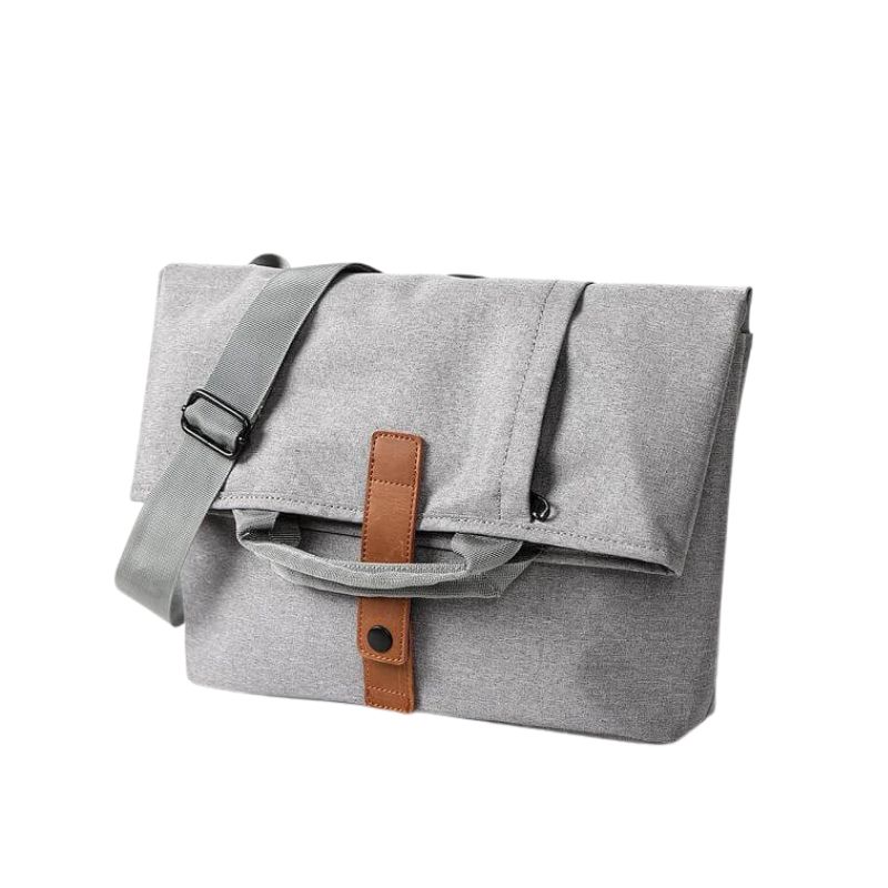 LORETTO - SANTHOME 2-in-1 Messenger & Tote Bag - Light Grey