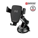 SKROSS Car Holder & Wireless Charger - Black