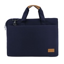 [MBSN 2215] SLOTEN - Santhome® 15" Laptop Bag - Navy Blue/Tan