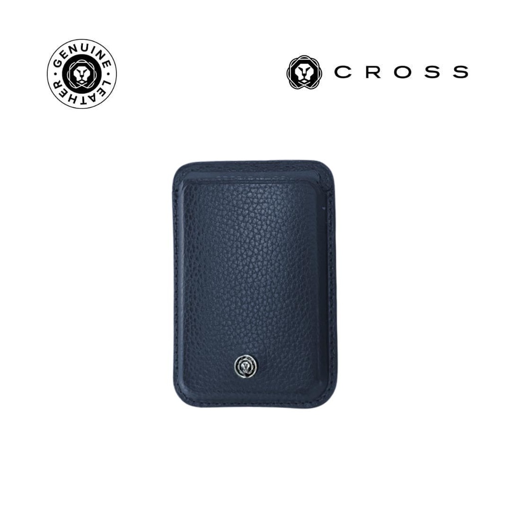 CROSS Leather Magsafe Wallet - Navy Blue