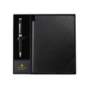 Cross Coventry Black Lacquer Ballpoint Pen with Classic Black Journal Gift Set