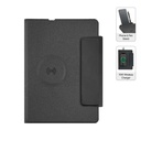 [ITFO 1297] MagFolio - Santhome A5 PU Portfolio with 15W MagSafe Wireless Charger - Black 