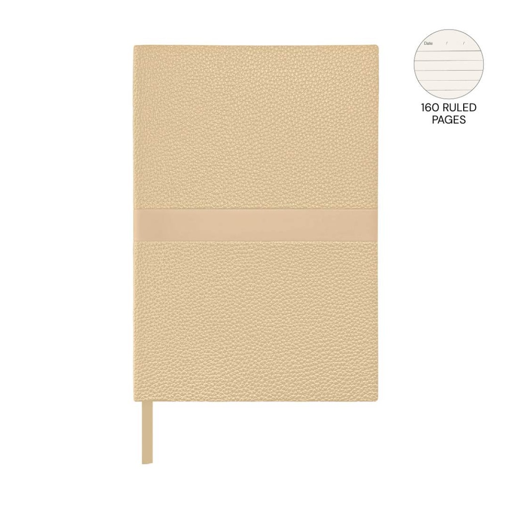 ROVENA - Giftology A5 PU Soft Cover Notebook - Sand