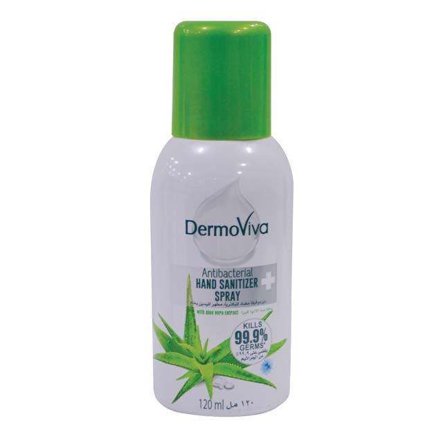 DermoViva 120ml Aerosol Spray Hand Sanitizer