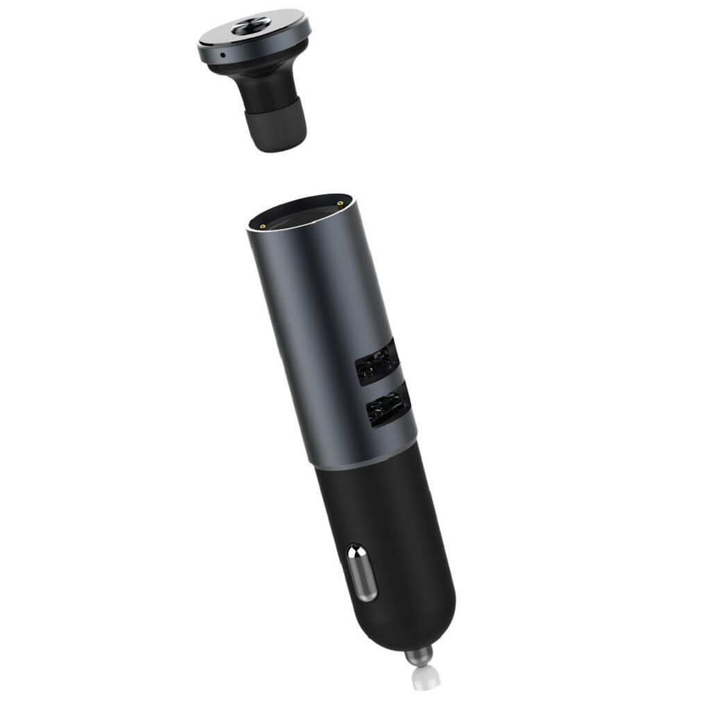 FYCAR - @memorii Car Charger With Bluetooth Earbud