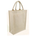 [JT 101-White] Eco-neutral Jute Shopping Bag - Vertical - White