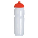 [WB 003-Trans/Red Lid] Tacx ECO Friendly Biodegradable Water Bottle 750 CC