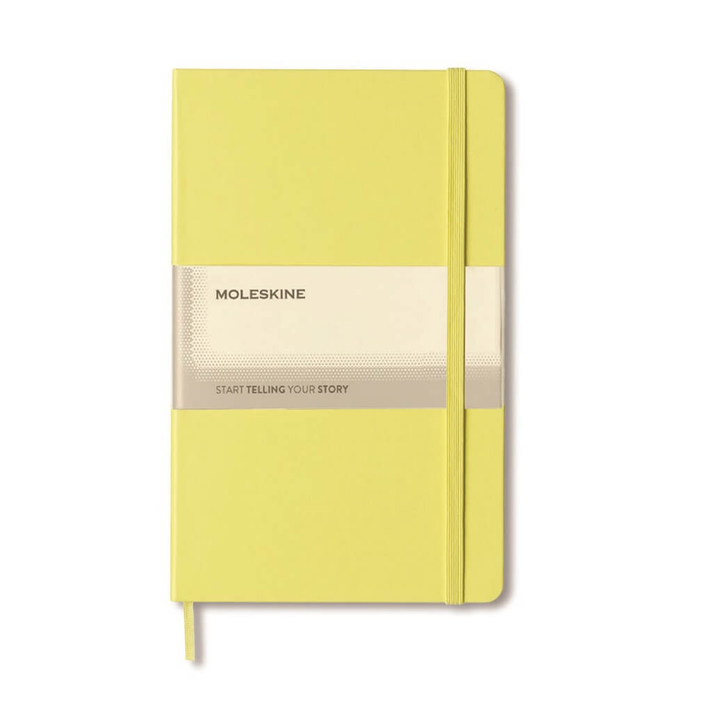 Moleskine Classic Hard Cover Large Ruled Notebook - Citron Yellow