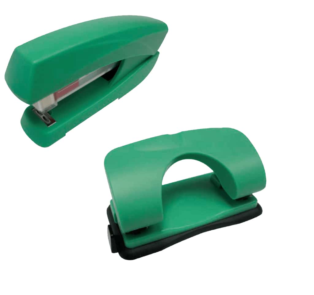 Poomo Set Of Stapler &amp; Punch
