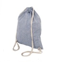[CTEN 104] KOSZEJ - eco-neutral Chambray Cotton Drawstring Bag - Blue