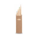 [STMK 139] Box Of 4 Wooden Pencils With Hexagonal Body