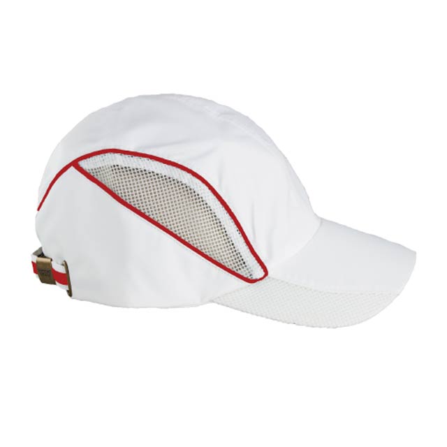SANTHOME Performance / Sports Cap - White / Red