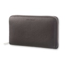 [LAMOL 106] Moleskine Lineage Genuine Leather Zippered Wallet Black