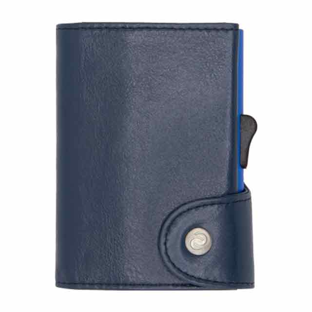 MARALIK - c-secure Classic Italian Leather RFID Wallet Cobalto