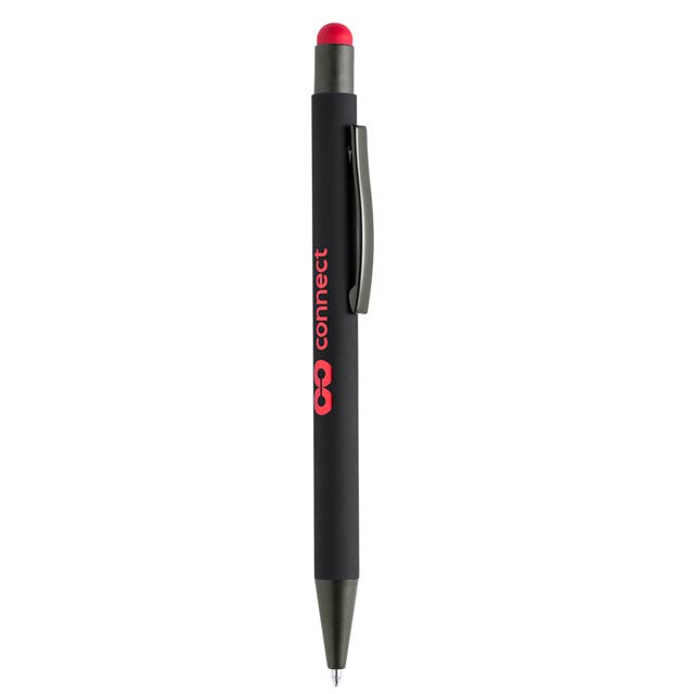 VOJENS - Giftology Metal Soft-touch Ballpen with Stylus - Red