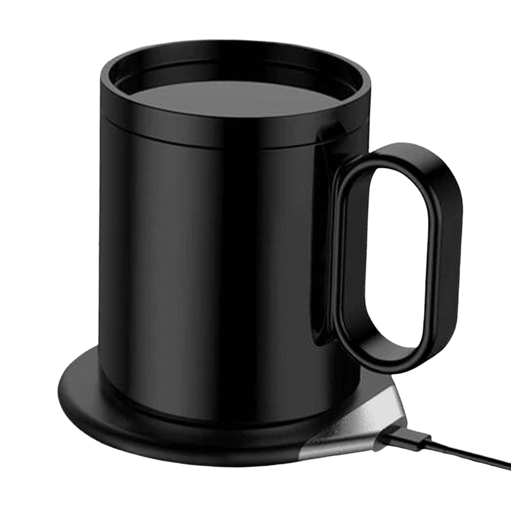 CRIVITS - Smart Mug Warmer with Wireless Charger - Black