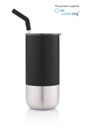 [DWHL 331] BORCULO - CHANGE Collection Insulated Tumbler with Reusable Straw - Black