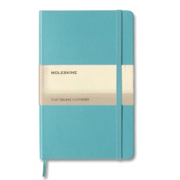 [OWMOL 332] Moleskine Classic Large Ruled Hard Cover Notebook - Reef Blue